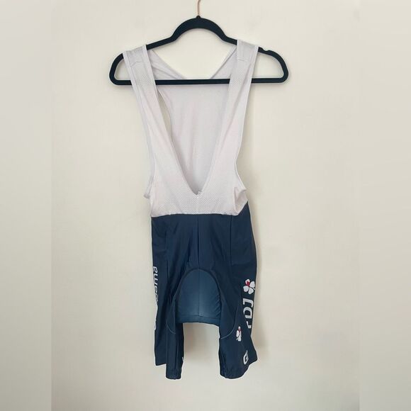 GROUPAMA  MENS FDJ BIB SHORTS 2023 DARK BLUE -WHITE SIZE SMALL CYCING BIKE - Picture 8 of 9